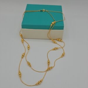 Elegant Gold Beaded Necklace